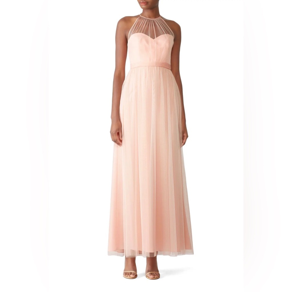 Amsale Blush Pink Aliki Tulle Gown